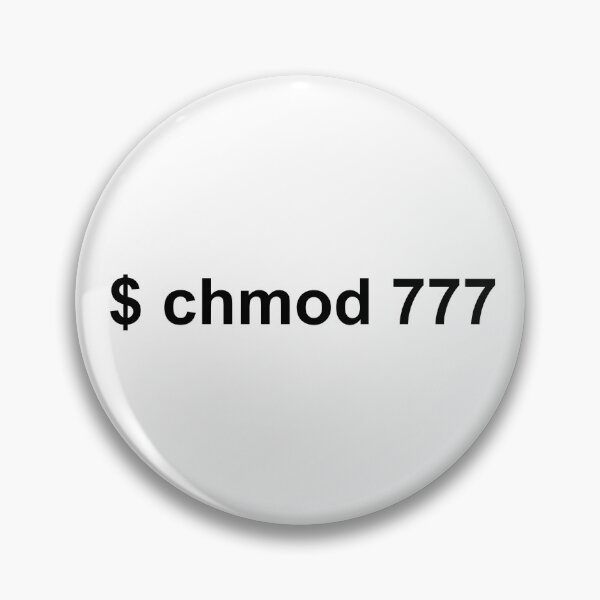 Item preview, linux command chmod sticker designed and sold by developerfriday.