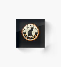Black Cat Spirit Animal Happy Halloween Party Acrylic Block