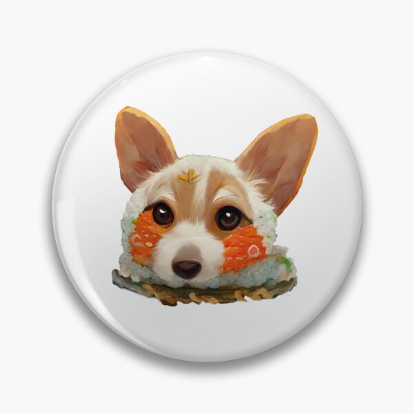 Item preview, Adorable Blushing Sushi Dog designed and sold by Paint-of-Heart.