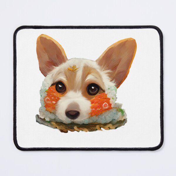 Item preview, Adorable Blushing Sushi Dog designed and sold by Paint-of-Heart.