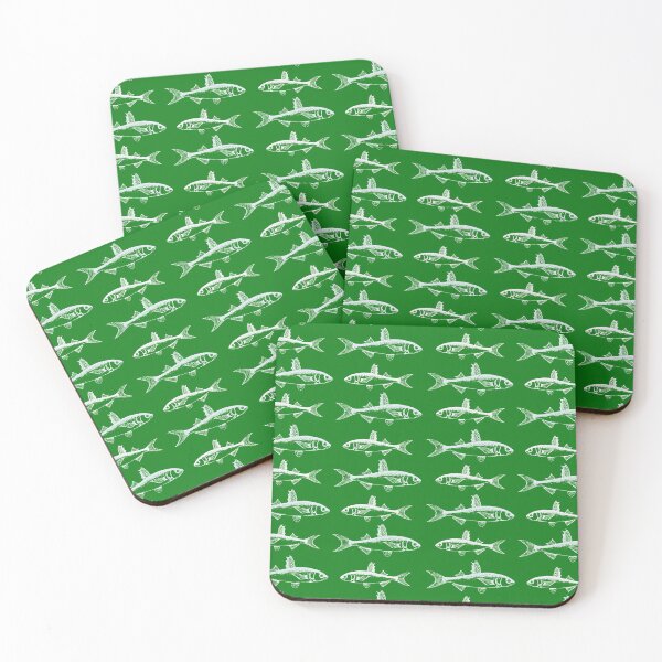 Item preview, Emerald Fish designed and sold by The Wallpaper Files.