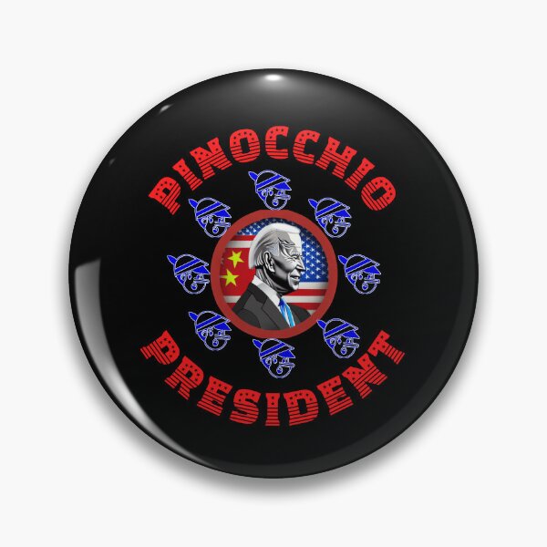 Item preview, Pinocchio President Biden  designed and sold by WoodburyLake.