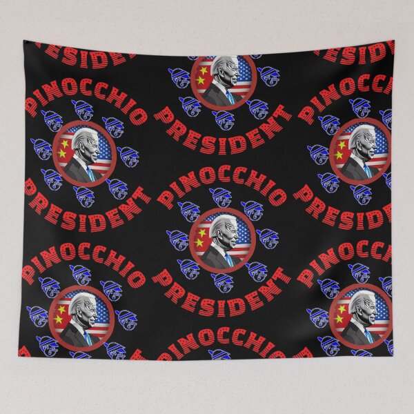 Item preview, Pinocchio President Biden  designed and sold by WoodburyLake.