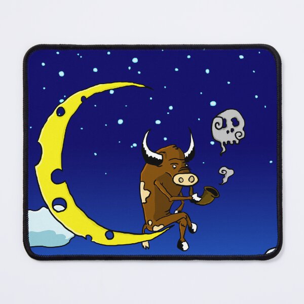 Item preview, Cow Smokin' on the Moon designed and sold by Mineshaft's Mineshaft.