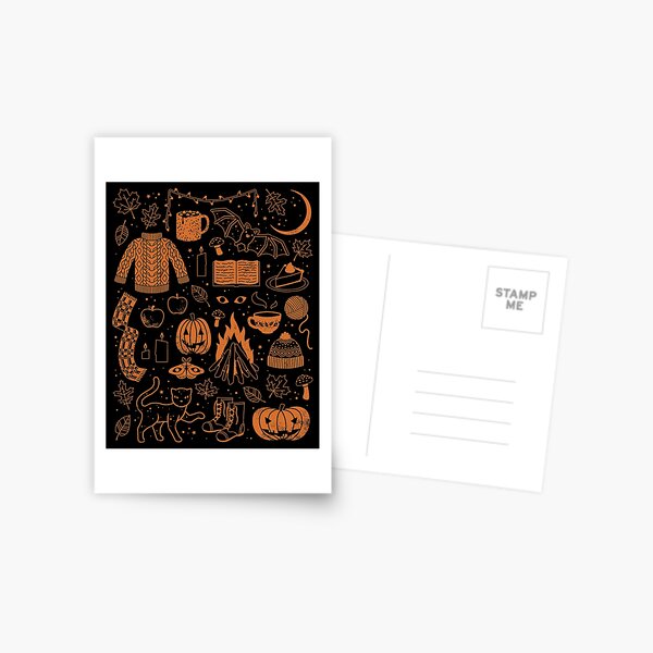 Autumn Nights: Halloween Postcard