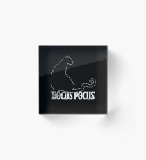 Black Cat Spirit Animal Happy Halloween Party Acrylic Block