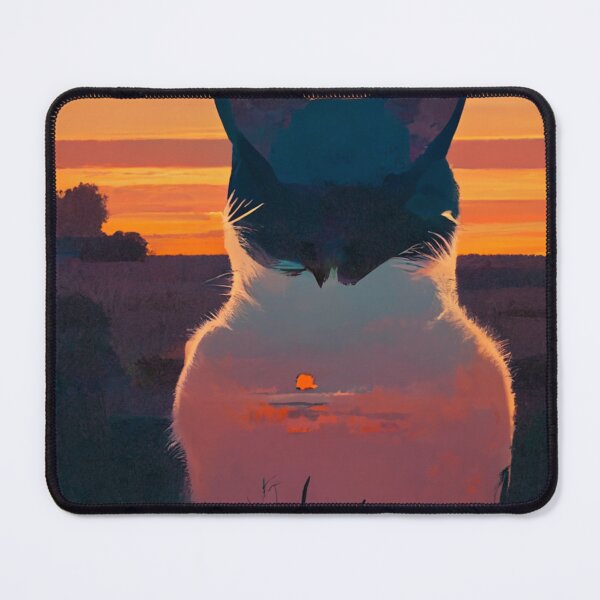 Item preview, Cat looking at sunset designed and sold by SY-Store72.