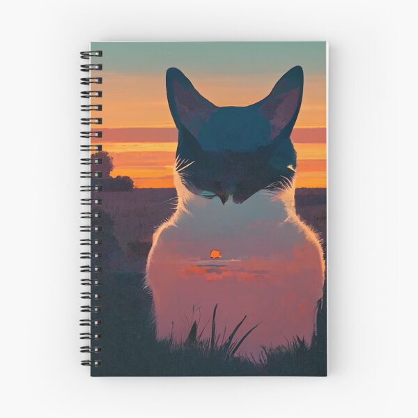 Item preview, Cat looking at sunset designed and sold by SY-Store72.