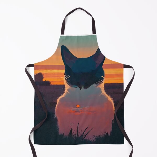 Item preview, Cat looking at sunset designed and sold by SY-Store72.