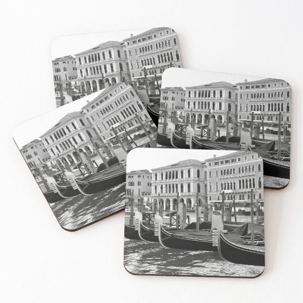 Item preview, Venetian Gondolas, Black and White  designed and sold by Julie Carey.