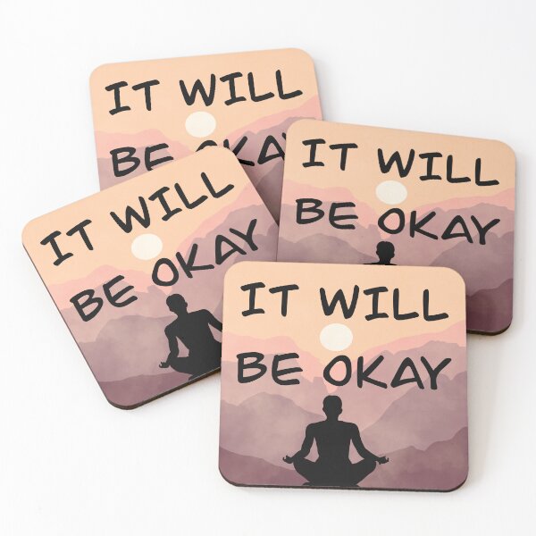 Item preview, It Will Be Okay Quote  designed and sold by lazylibracrafts.