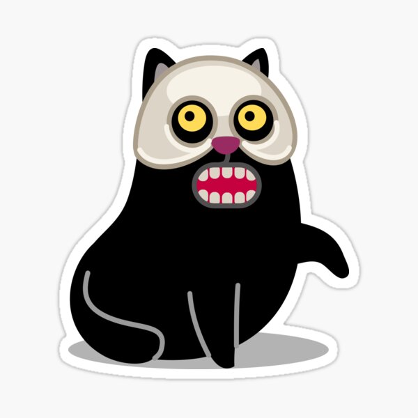 Masquerade Cat tshirt Sticker