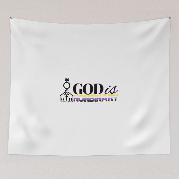 Item preview, God is Nonbinary designed and sold by holyqueerit.