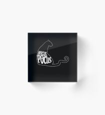 Black Cat Spirit Animal Happy Halloween Party Acrylic Block