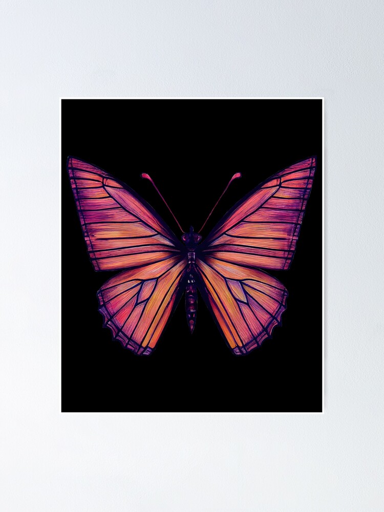 "Beautiful Colorful Aesthetic Watercolor Butterfly Art Special