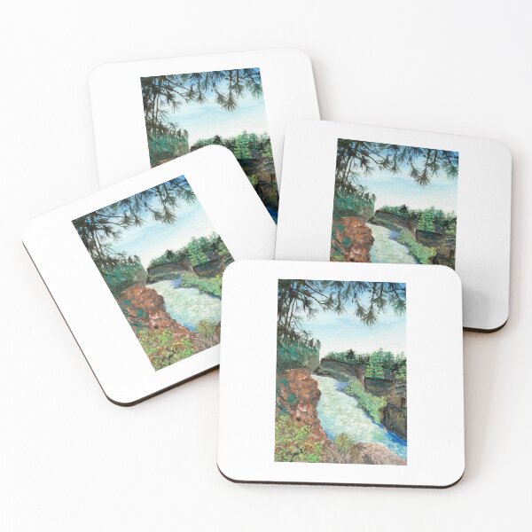 Item preview, Dillon Falls Landscape Watercolor designed and sold by Elaine McGhee.