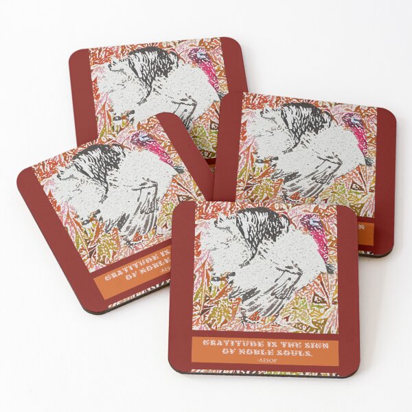 Item preview, Turkey Fable - "Gratitude is the Sign of Noble Souls."  ~Aesop designed and sold by CanisPicta.