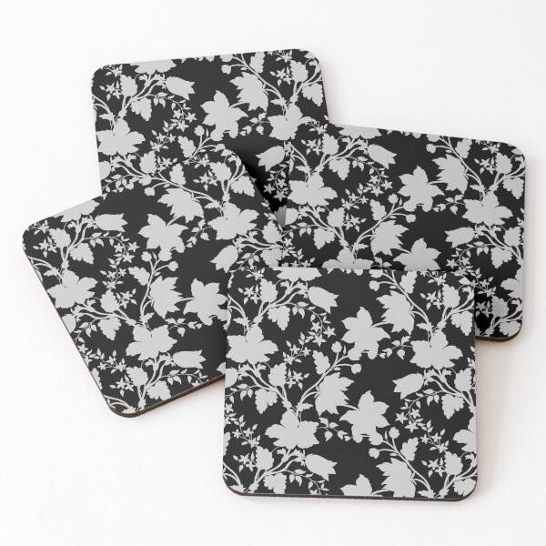 Item preview, Noir Flower Pattern designed and sold by YellowMoonTea.