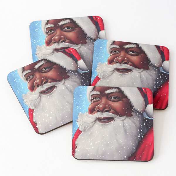 Item preview, Santa in Snow, Watercolor and Ink, Image by Fruitful Skye designed and sold by fruitfulskye.
