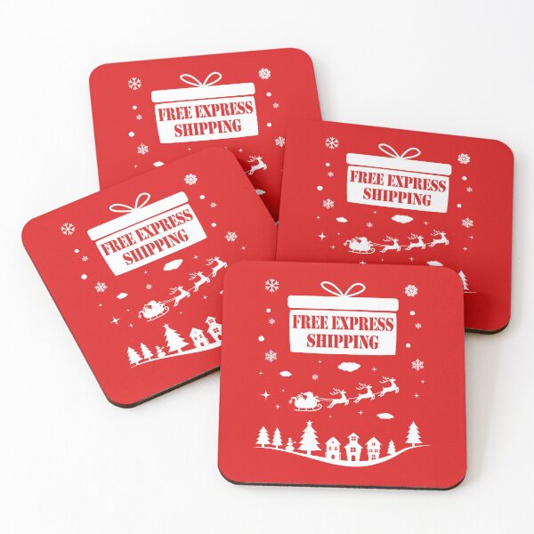 Item preview, Free Express Shipping on Christmas Eve [white] designed and sold by Blended Designs ⭐⭐⭐⭐⭐.