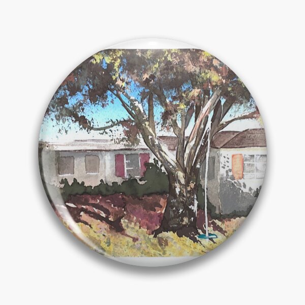 Item preview, Autumn Front Yard Watercolor designed and sold by Elaine McGhee.