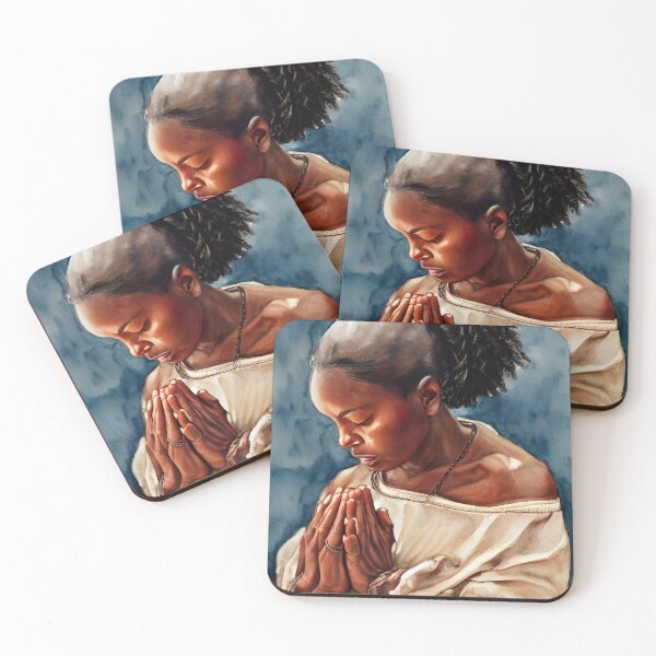 Item preview, Edith, African American Woman in Prayer, Image by Fruitful Skye designed and sold by fruitfulskye.