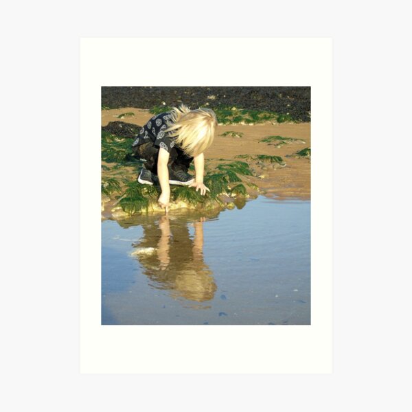 Rock pools Art Print