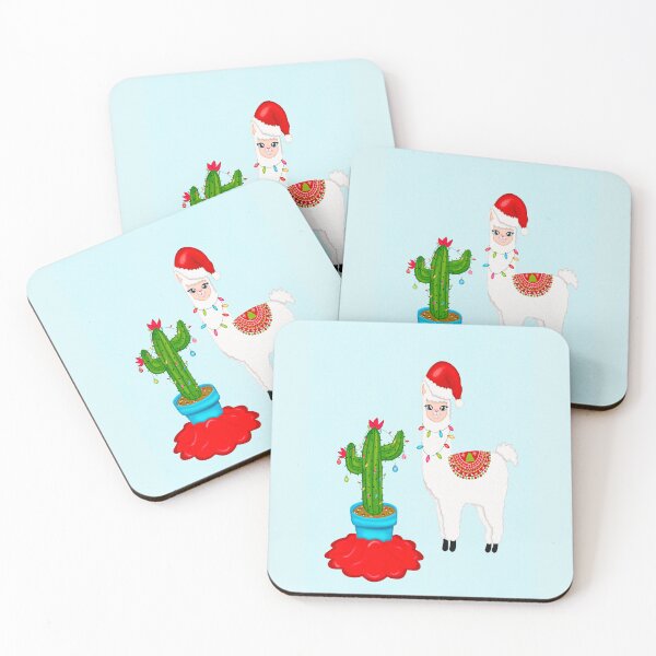 Item preview, Cute Christmas llama and cactus  designed and sold by MLD112.