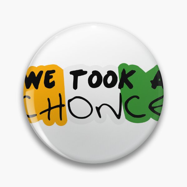 Item preview, We Took A Chonce Sticker Flag designed and sold by Marianna's Meraki.