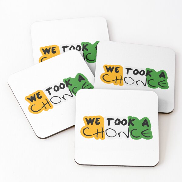 Item preview, We Took A Chonce Sticker Flag designed and sold by Marianna's Meraki.