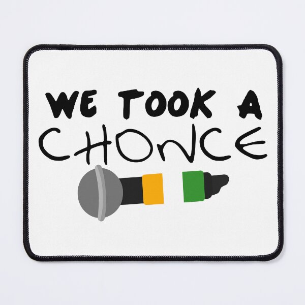 Item preview, We Took A Chonce Sticker Mic designed and sold by Marianna's Meraki.