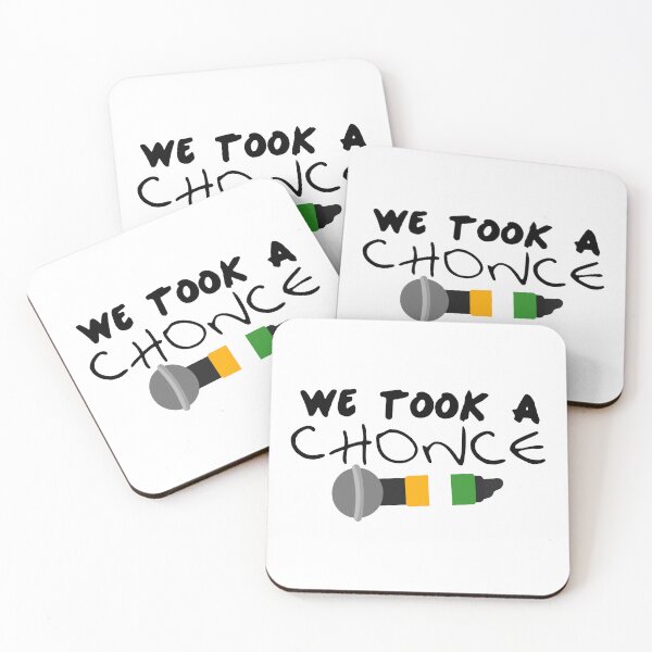 Item preview, We Took A Chonce Sticker Mic designed and sold by Marianna's Meraki.