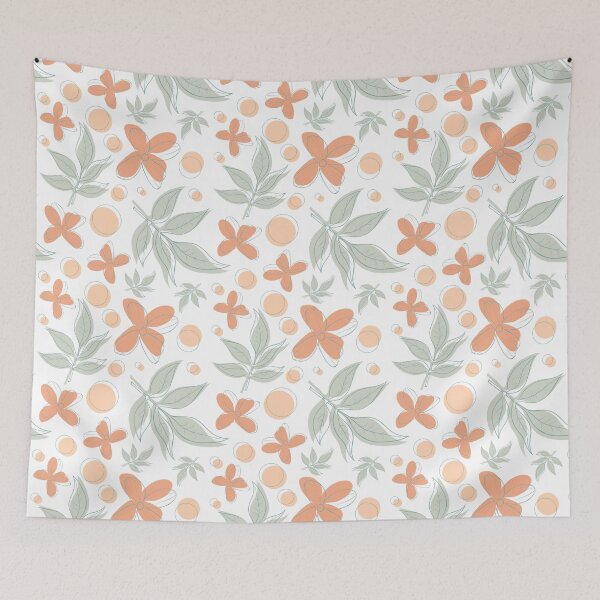 Item preview, Patrón de flor linda gris cadete 2 designed and sold by soursesame.