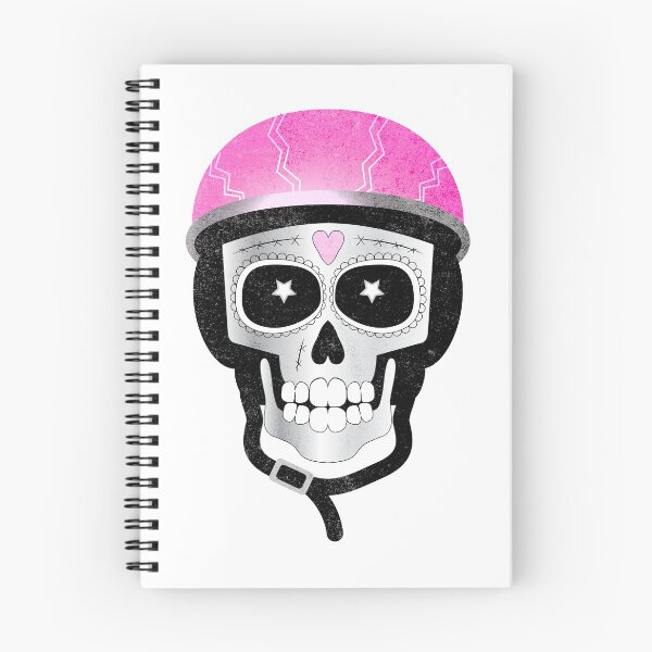 Item preview, Biker Cyclist Sugar Skull designed and sold by AntiqueImages.