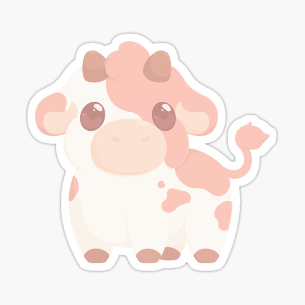 hey everyone i designed a strawberry cow sticker! please let me know what  you think in the comments! : r/Inkscape
