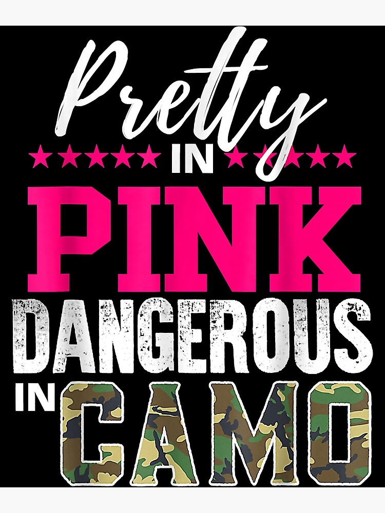 women's PINK CAMO HOODIE pretty in pink dangerous in camo