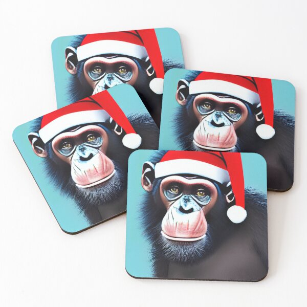 Aperçu de l'œuvre Père Noël Chimpanzé créée et vendue par NitaBond.