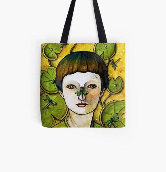 The Dragonfly Whisperer All Over Print Tote Bag