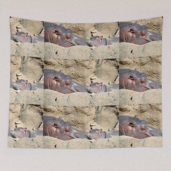 Item preview, Hippos Bibi and Baby Fritz at the Cincinnati Zoo designed and sold by Zoo and Nature Photography by Karie.