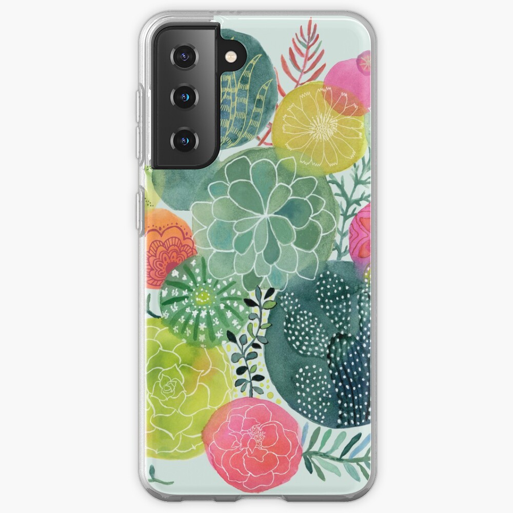 Succulent Circles Case & Skin for Samsung Galaxy