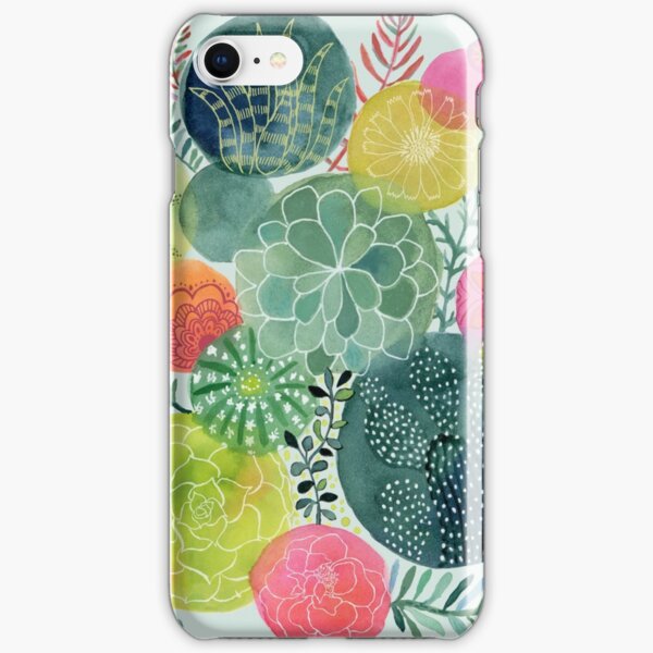 Succulent Circles iPhone Snap Case