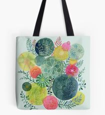 Succulent Circles Tote Bag