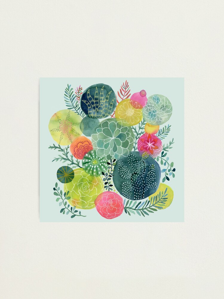 Alternate view of Succulent Circles Photographic Print