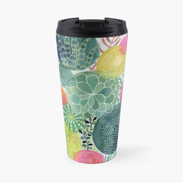 Succulent Circles Travel Mug
