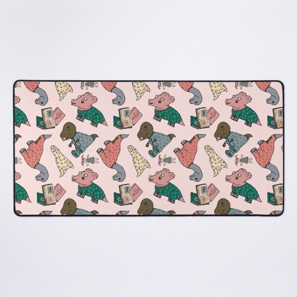 Item preview, Baby Dinosaurs in Pajamas Seamless Pattern- Cute Baby Dinosaurs Pattern - Little Dino PJs - Dinosaur Nursery Pattern - Misty Rose designed and sold by EcoElsa.