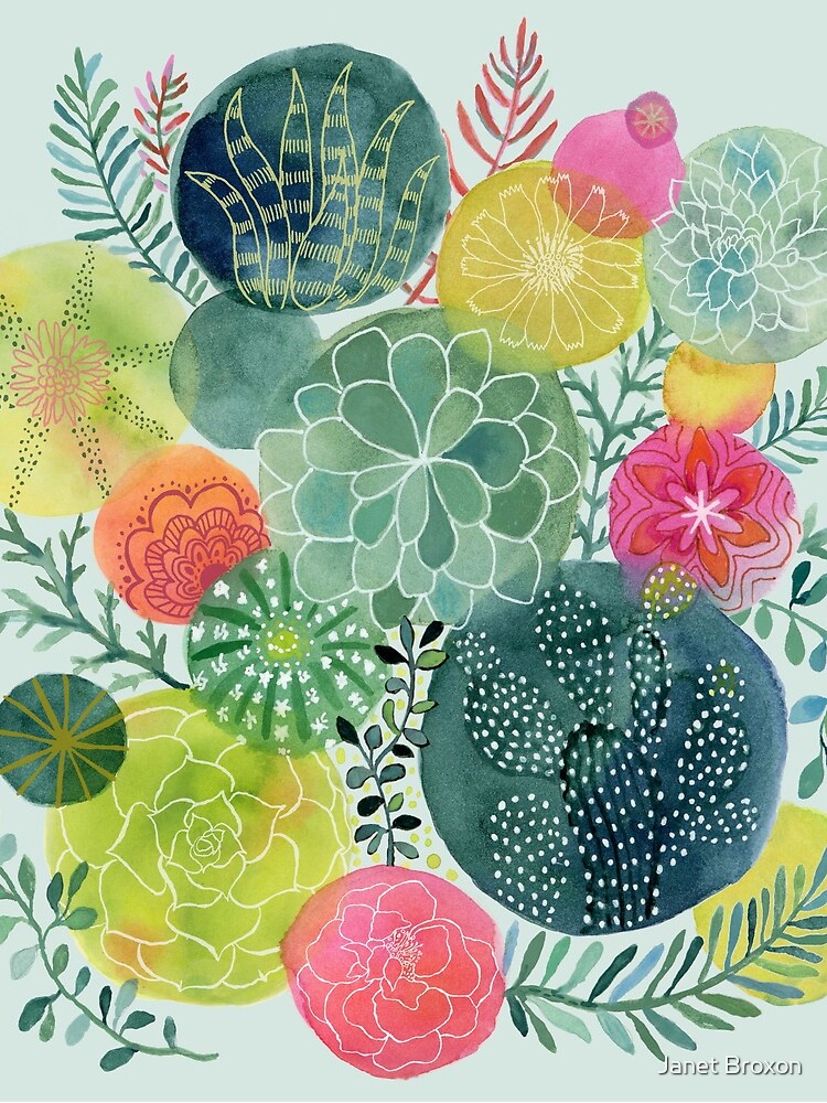 Succulent Circles by jbroxon