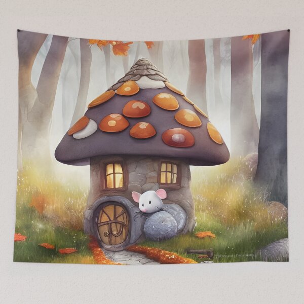 Item preview, The Cute Mushroom Mouse House designed and sold by DreamyEscapism.