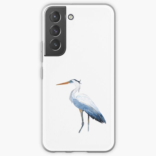 Great Blue Heron Watercolor Samsung Galaxy Soft Case