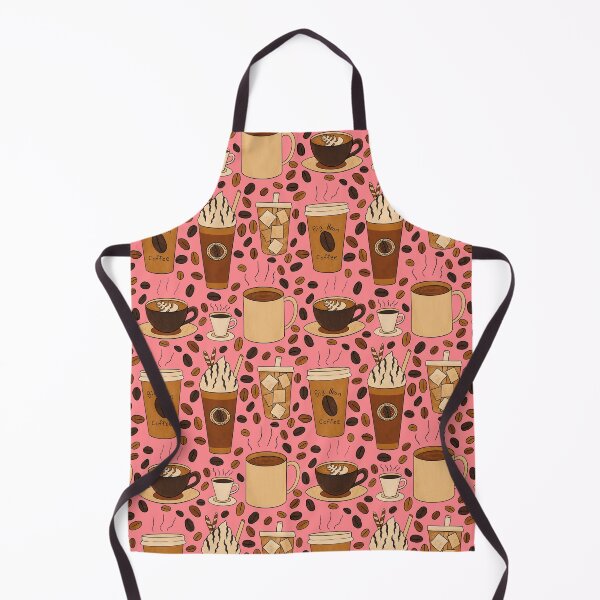 Item preview, Different Kinds of Coffee Seamless Pattern - Warm Brown Palette & Tulip Pink designed and sold by EcoElsa.
