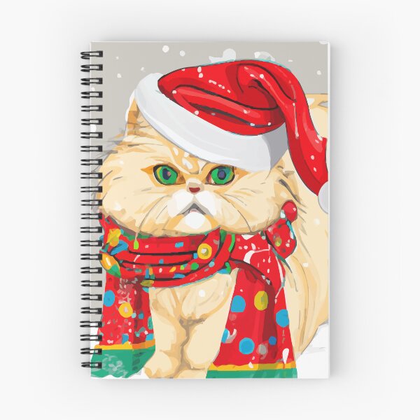 Aperçu de l'œuvre Chat persan - Anime Christmas Kitty créée et vendue par DigitalEffects.